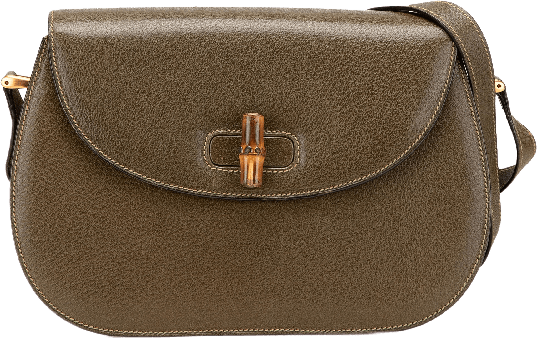 Gucci Leather Bamboo Crossbody