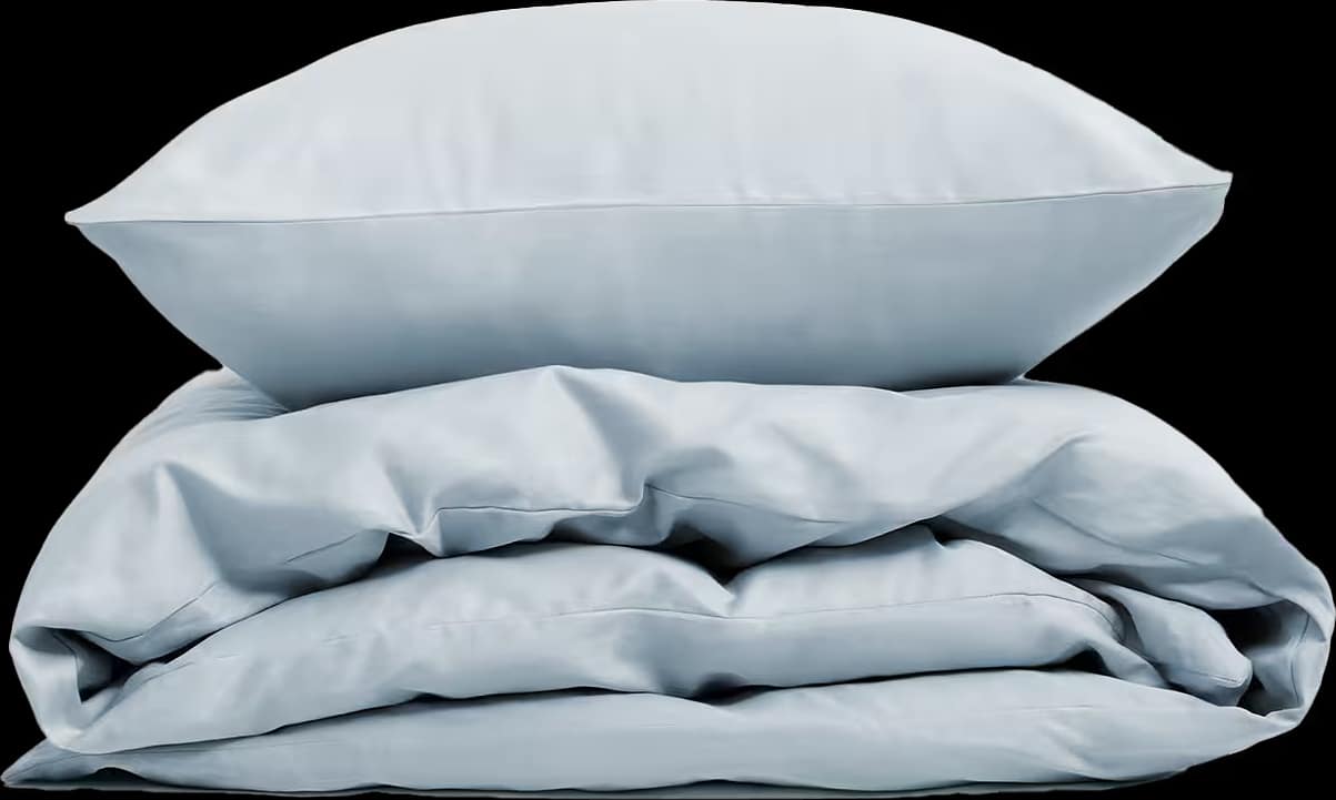 Bäddset Arkipelag Blank Enkelt Navyblå 150x210cm Med 1st Örngott 50x60cm