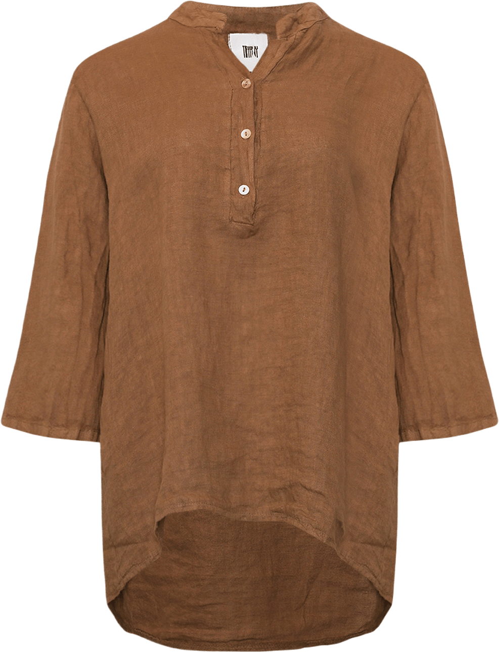 17661, Shirt, Linen - Light Brown