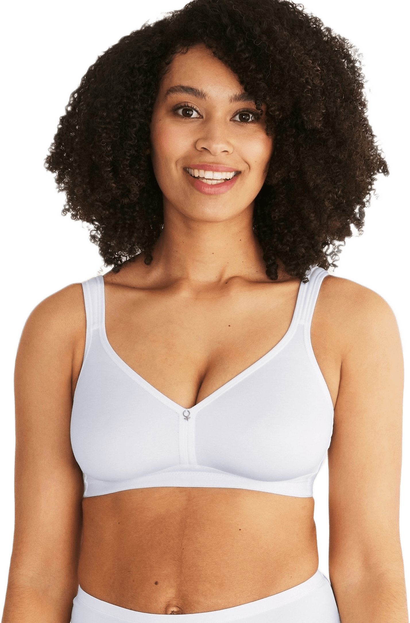 Clean Cotton Mjuk-bh, från Swegmark, i färgen vit.