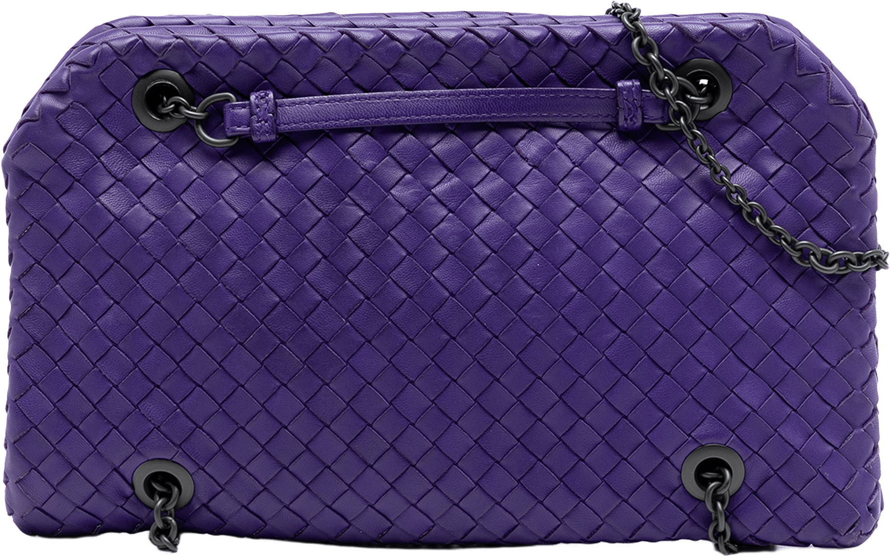 Bottega Veneta Nappa Intrecciato Duo Shoulder Bag, från Luxclusif, i färgen dark purple.