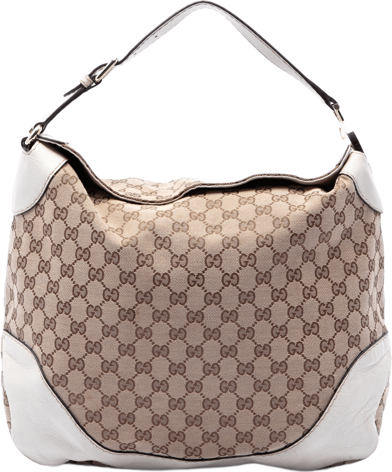 Gucci Gg Canvas Charlotte Hobo, från Luxclusif, i färgen beige.