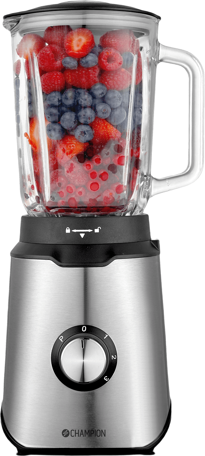 Blender 1,5l Glaskanna, från Champion Nordic, i färgen rostfri.