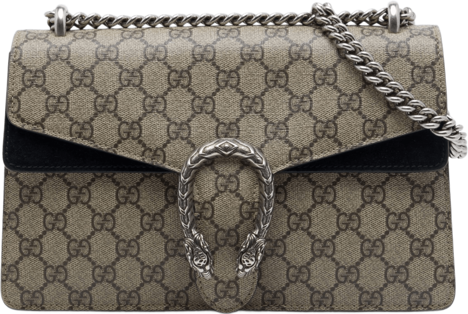 Gucci Medium Gg Supreme Dionysus Shoulder Bag, från Luxclusif, i färgen beige.