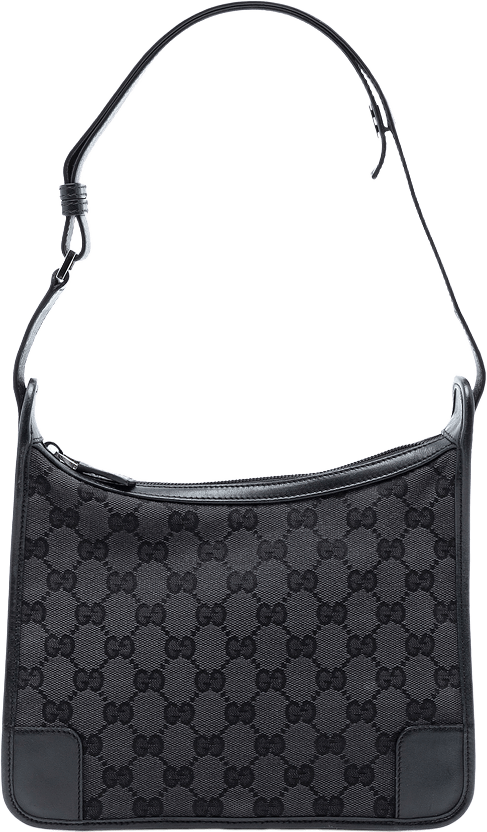 Gucci Gg Canvas Shoulder Bag, från Luxclusif, i färgen dark gray.