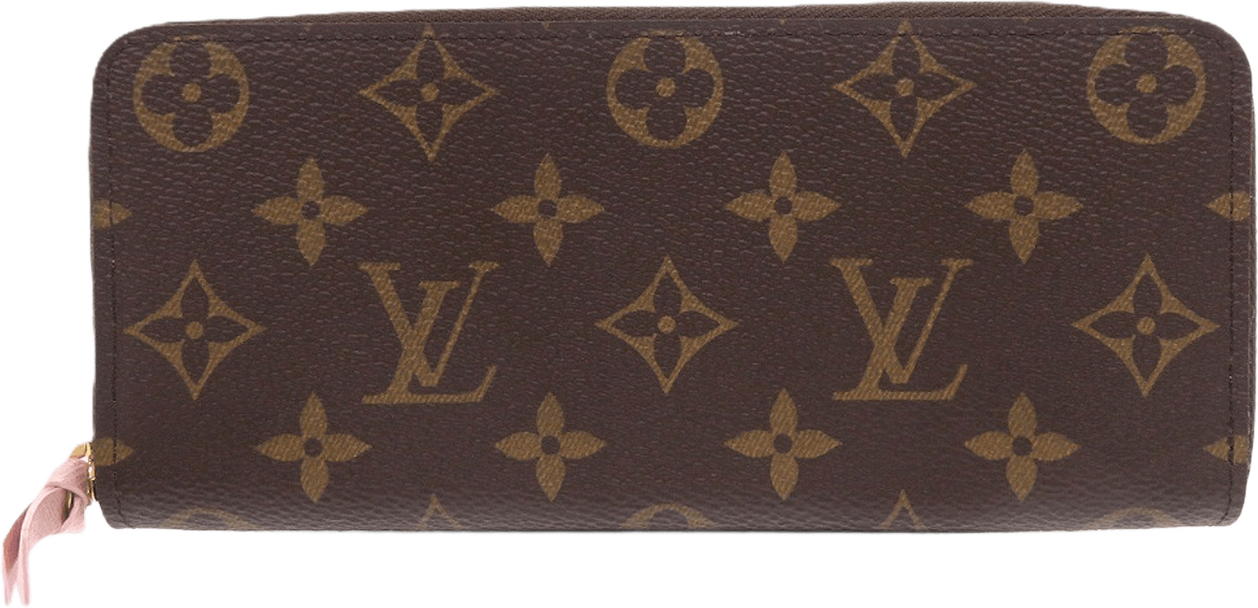 Louis Vuitton Monogram Clemence Long Wallet, från Luxclusif, i färgen brun.