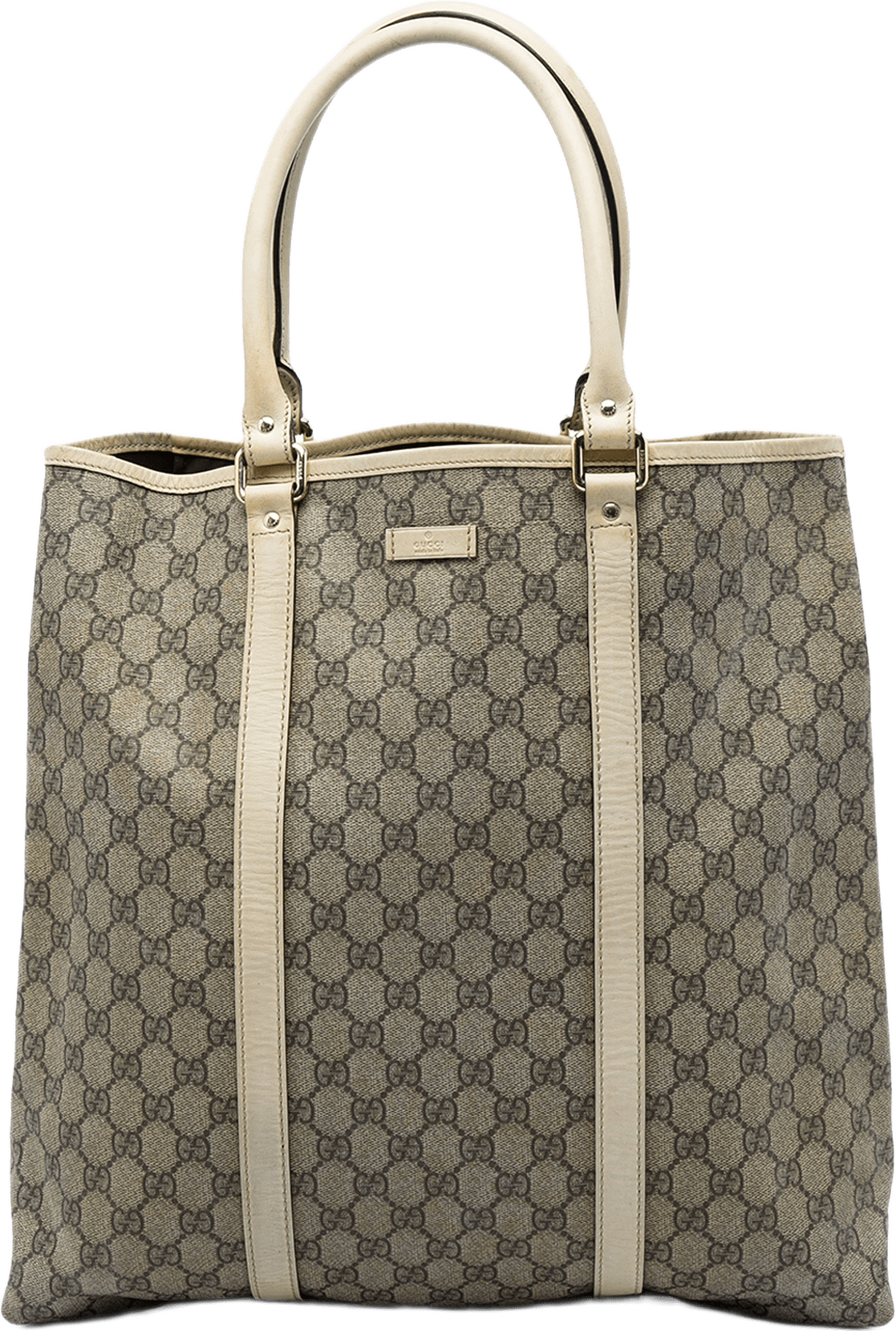 Gucci Gg Supreme Joy Vertical Tote, från Luxclusif, i färgen beige.