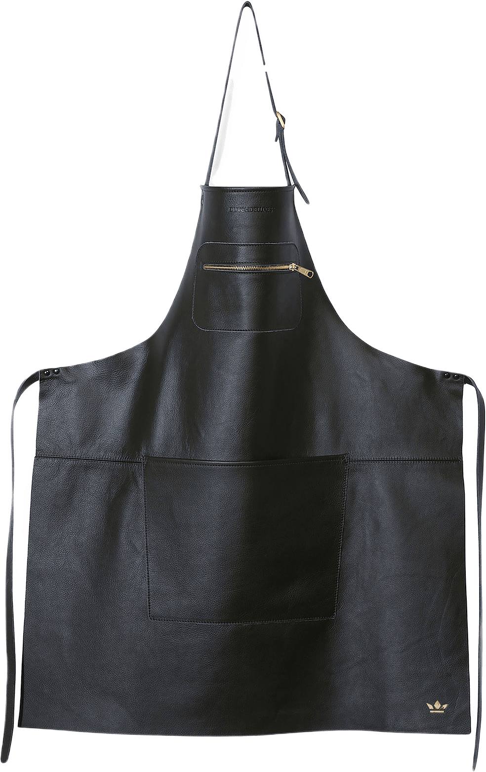 Förkläde Med Dragkedja 66x68cm, från Dutchdeluxes, i färgen black.