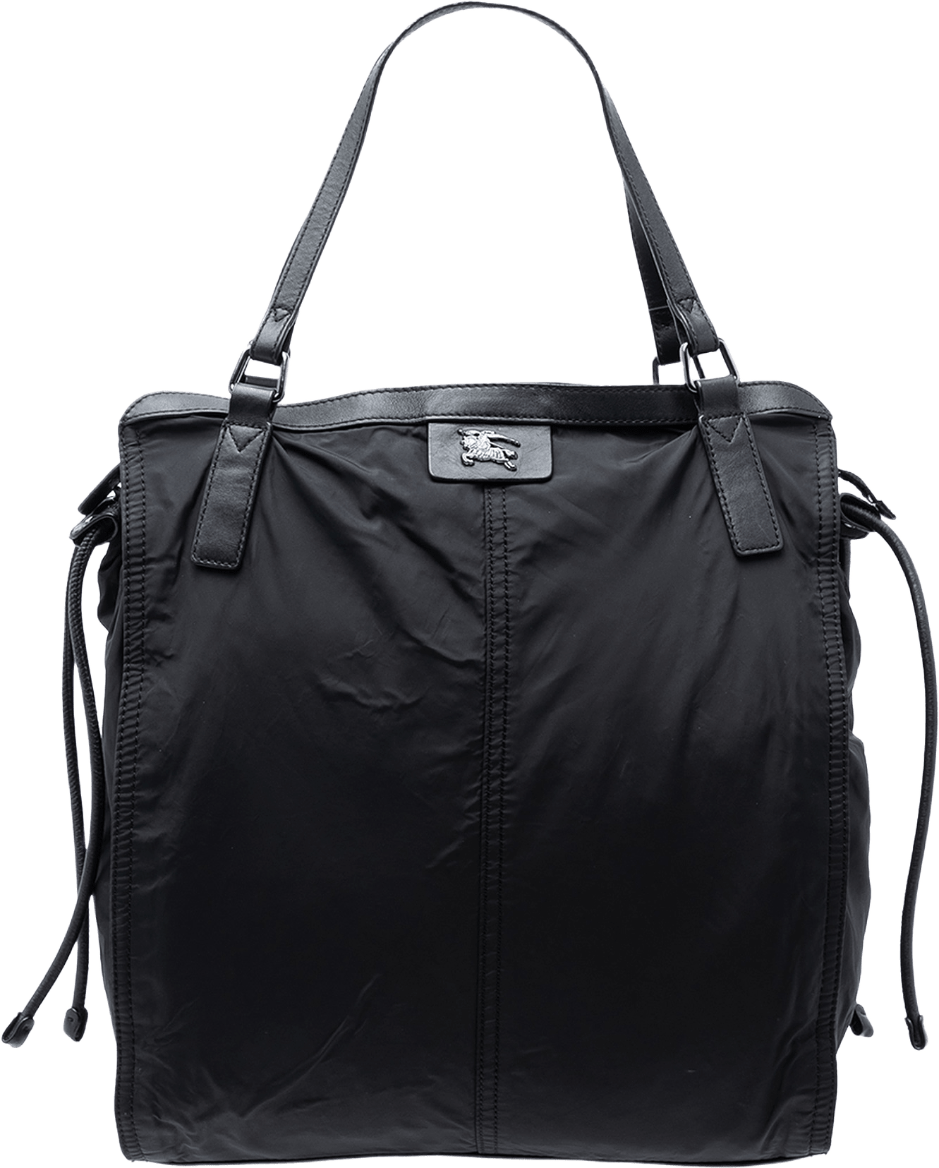 Burberry Nylon Packable Buckleigh Tote, från Luxclusif, i färgen black.