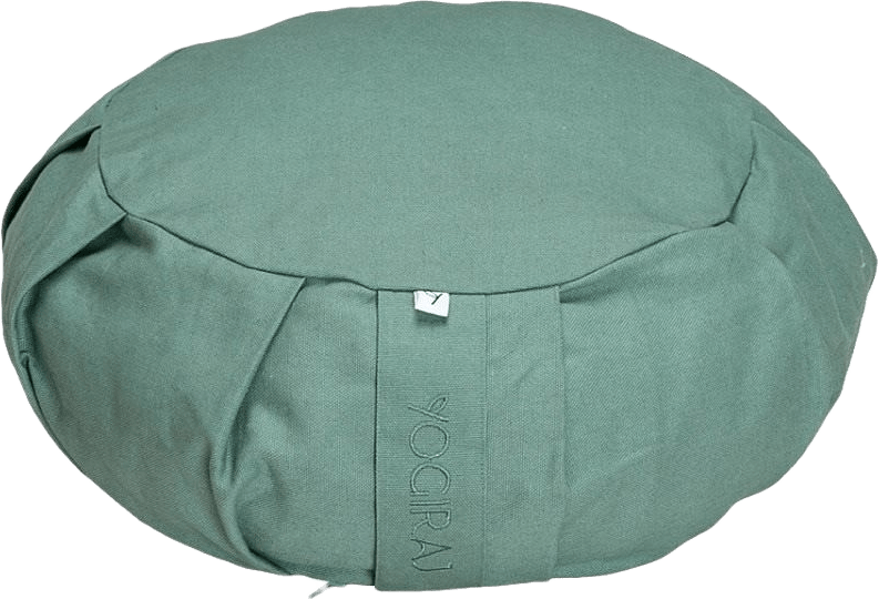 Meditationskudde Meditation Cushion, Round, från Yogiraj, i färgen grön.
