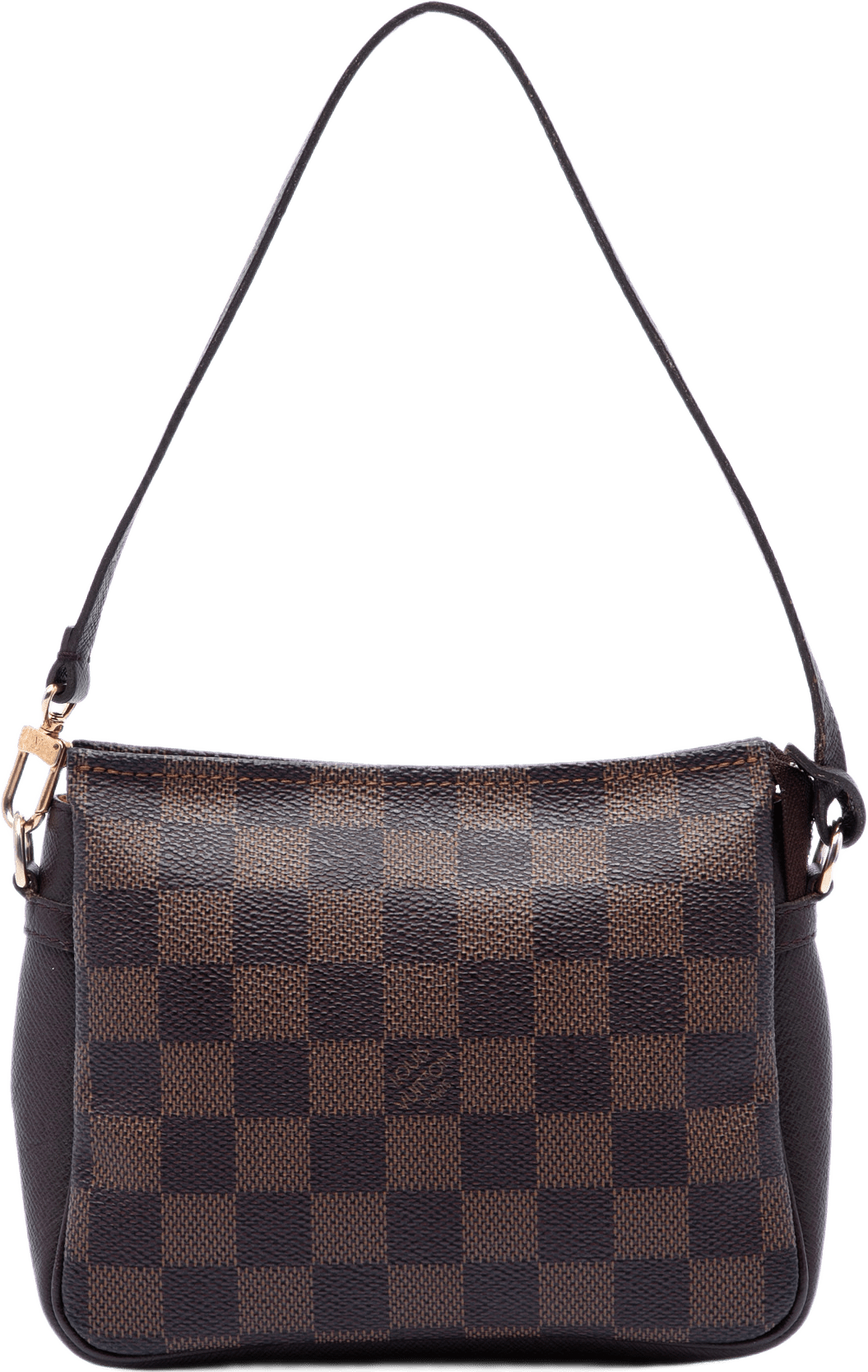 Louis Vuitton Damier Ebene Trousse Pochette, från Luxclusif, i färgen brun.