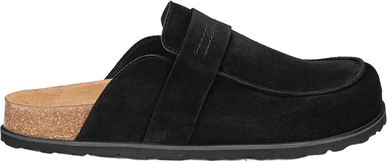 Petra Tofflor, från Shepherd, i färgen svart mocka.