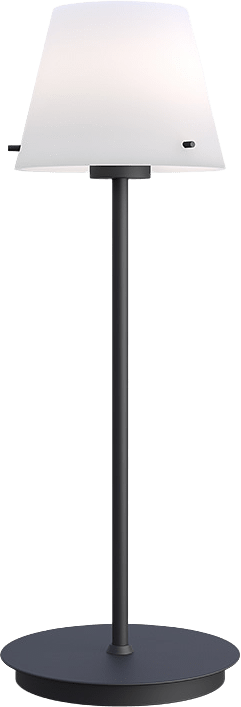 Bordslampa Gil, från Herstal, i färgen svart.