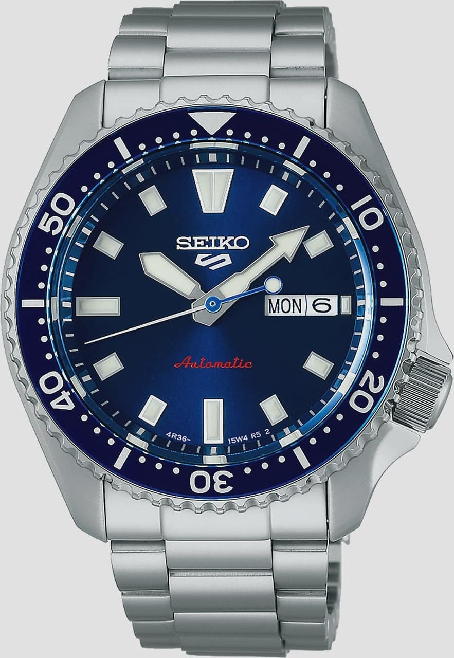 Seiko 5 Sports Automatic Blå/stål, Metallband - Srpl83k1, från Seiko, i färgen 1.