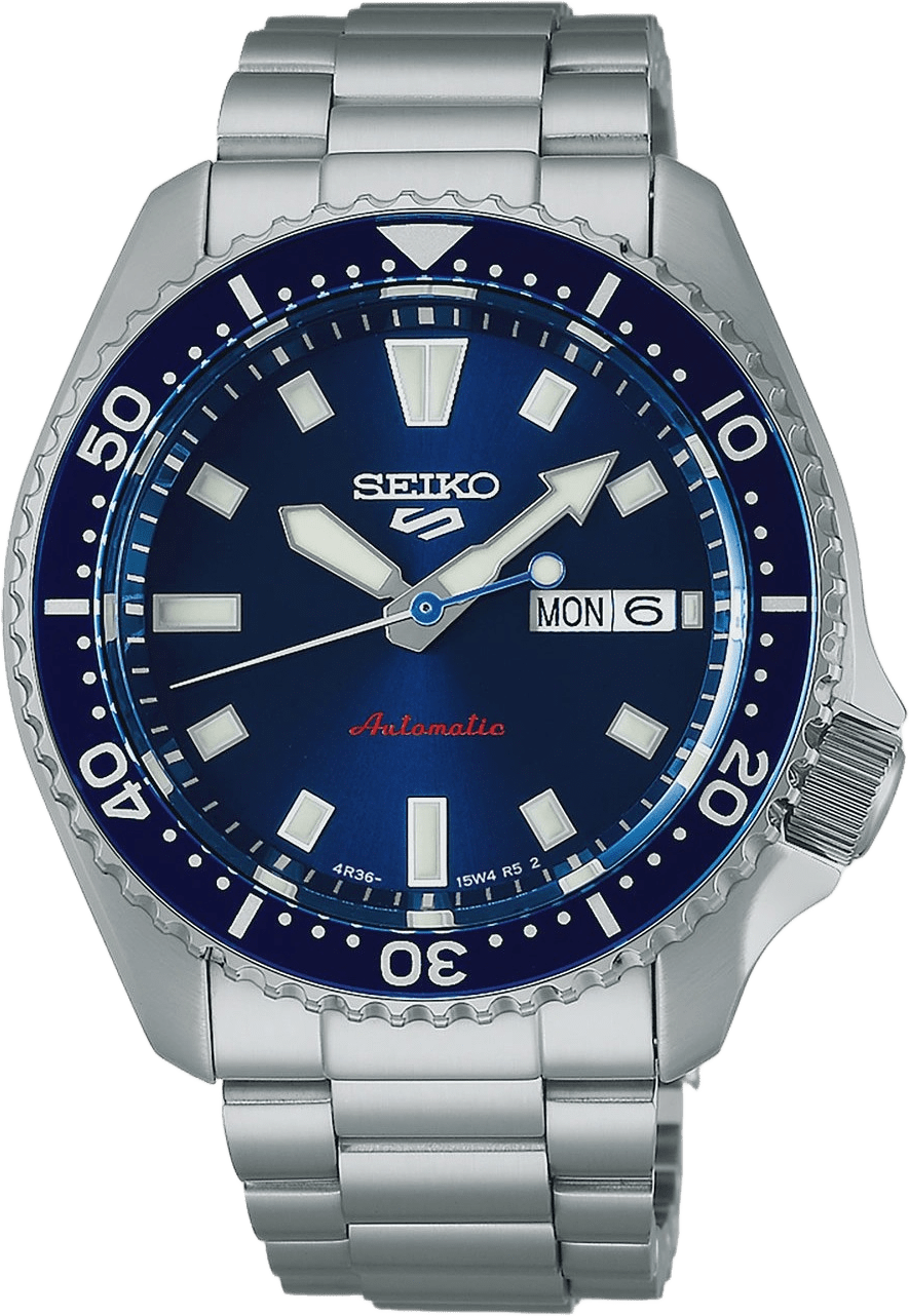 Seiko 5 Sports Automatic Blå/stål, Metallband - Srpl83k1, från Seiko, i färgen 1.