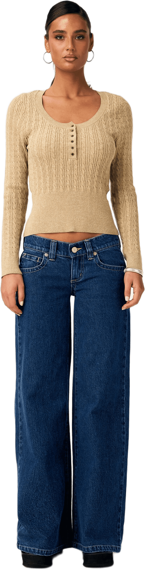 00 Super Low Wide Tall Tara, från Abrand, i färgen blue.