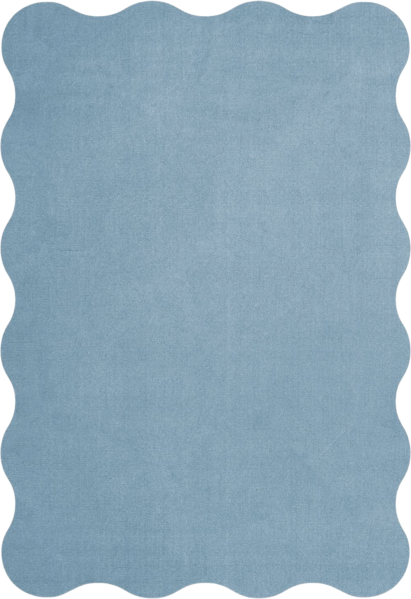 Scallop Ullmatta Soft Blue, från Layered, i färgen soft blue.