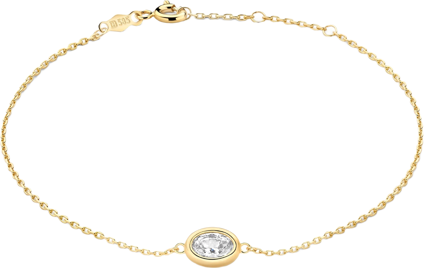 Le Marais Sophie Armband I 14k Guld, från Isabel Bernard, i färgen goud.
