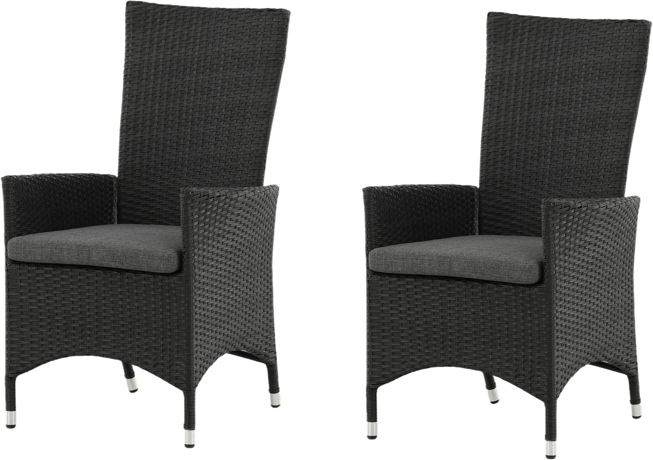 Padova Stol 2-pack, från Venture Home, i färgen black,grey.