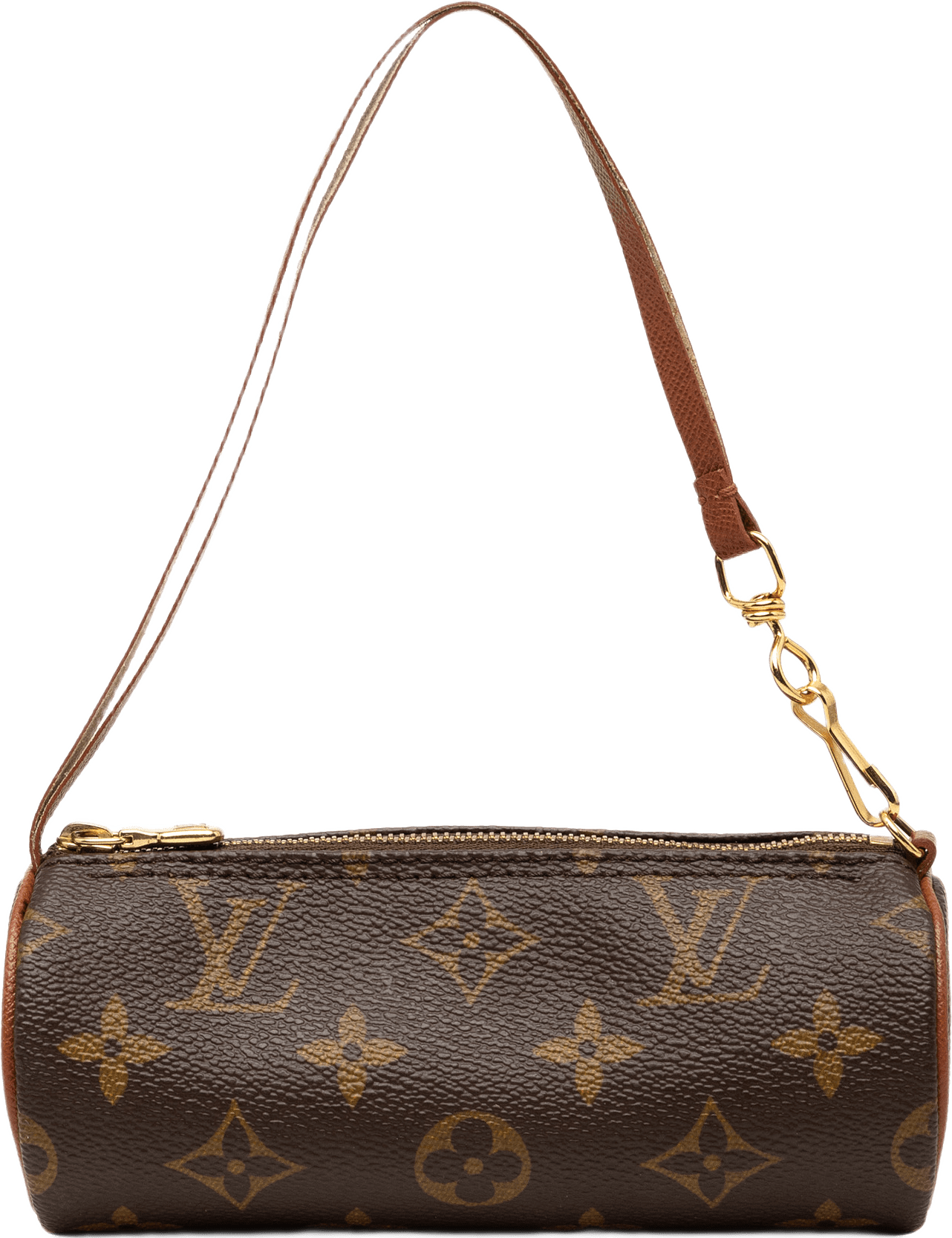 Louis Vuitton Monogram Papillon Pochette, från Luxclusif, i färgen brun.