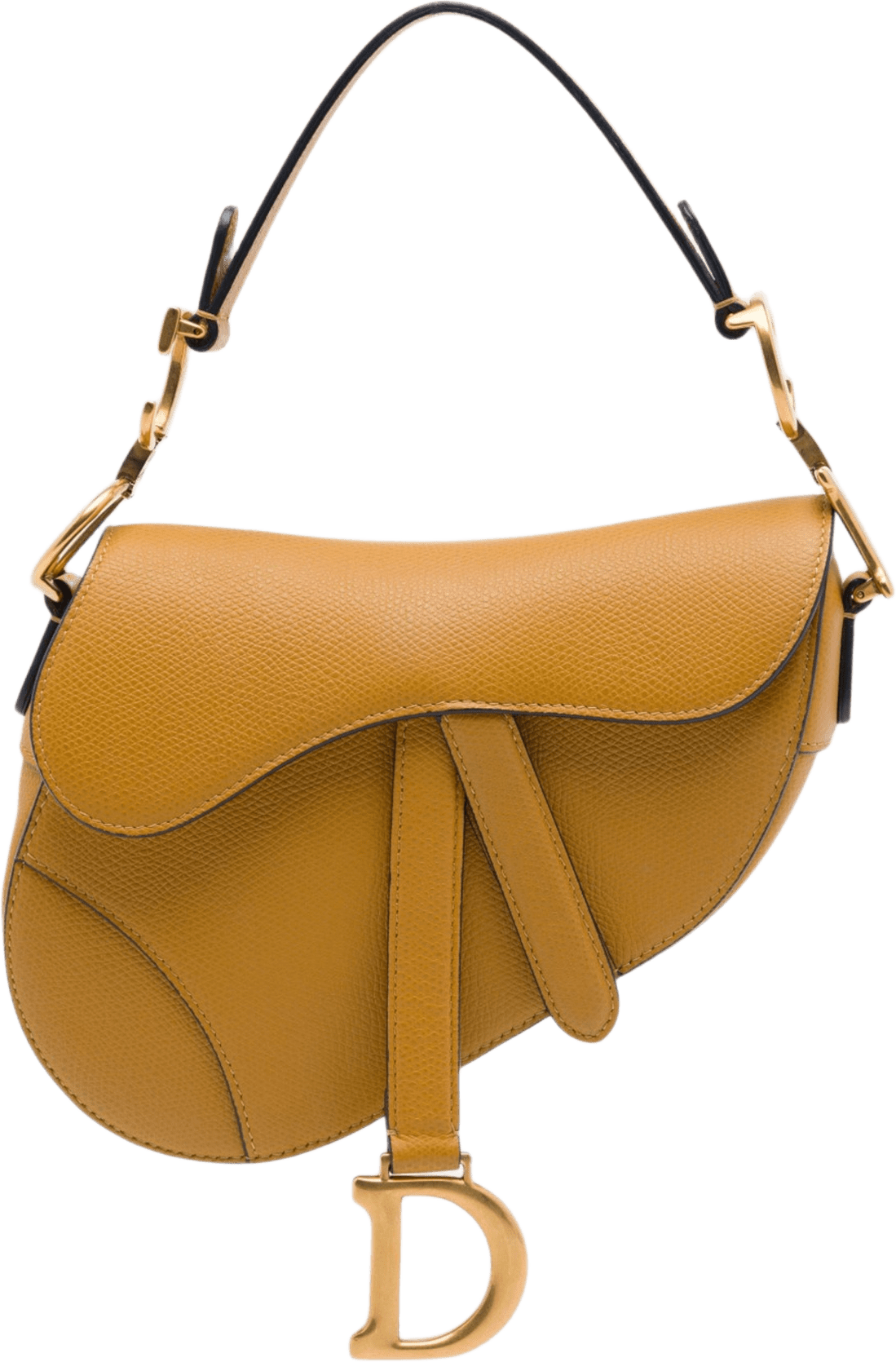 Dior Mini Sequin And Beads Embellished Calfskin Saddle Bag, från Luxclusif, i färgen brun.