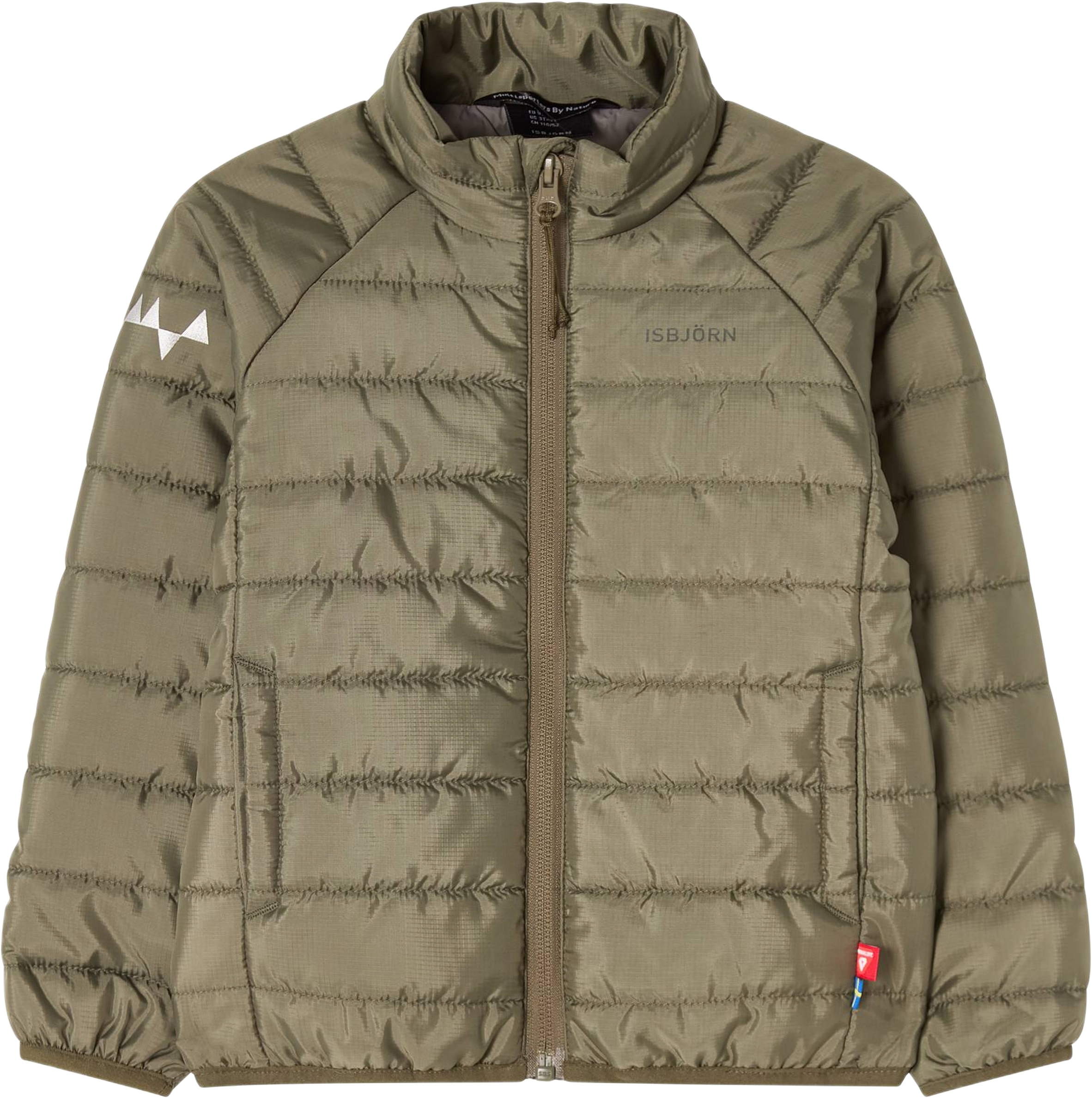 Air Jacket Kids, från ISBJÖRN of Sweden, i färgen moss.