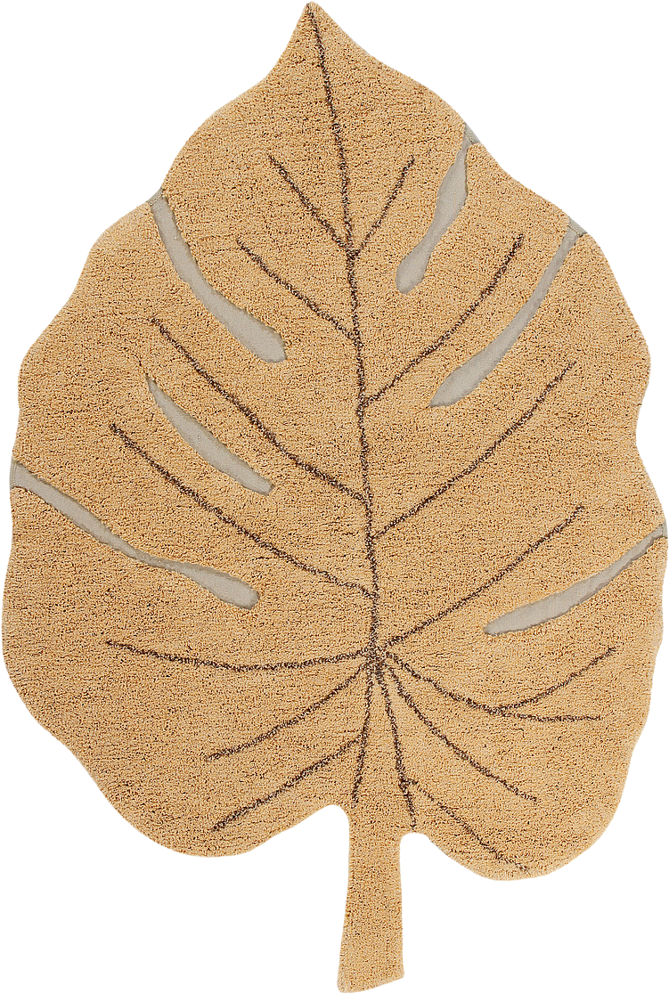 Tvättbar Matta Monstera Honey