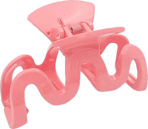 Vågig Hårklämma, Shiny, från Complement, i färgen old pink.