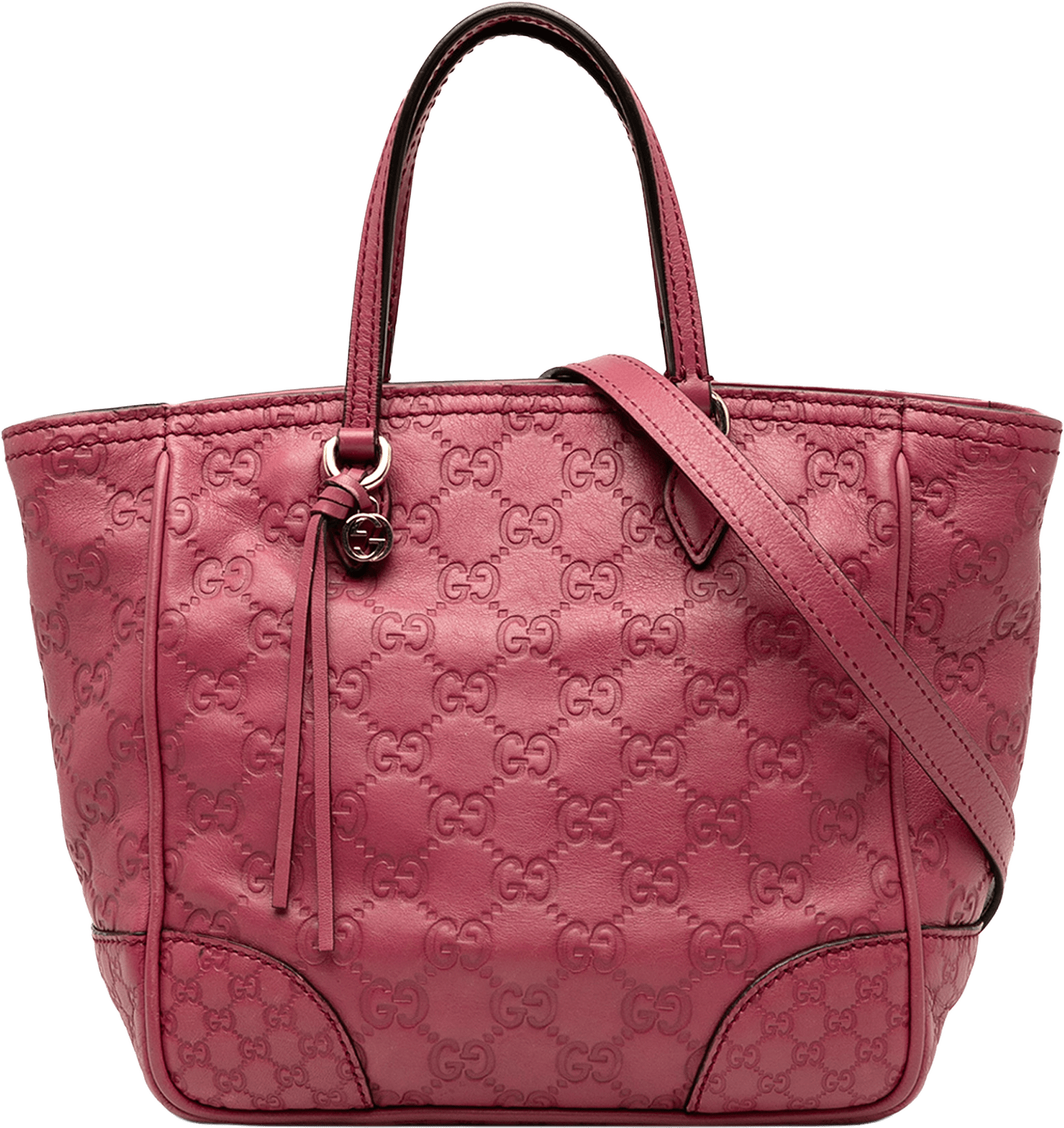 Gucci Small Guccissima Bree Satchel, från Luxclusif, i färgen pink.