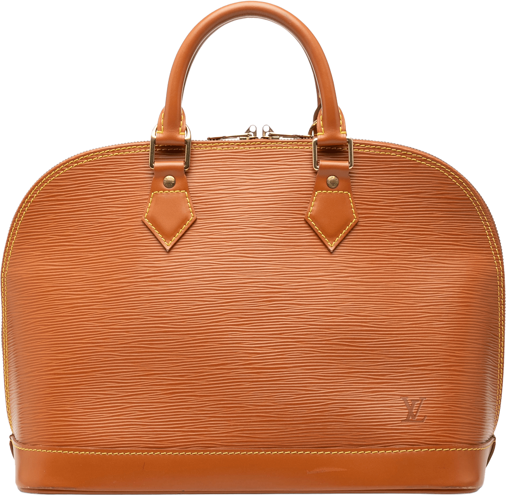 Louis Vuitton Epi Alma Pm, från Luxclusif, i färgen brown.