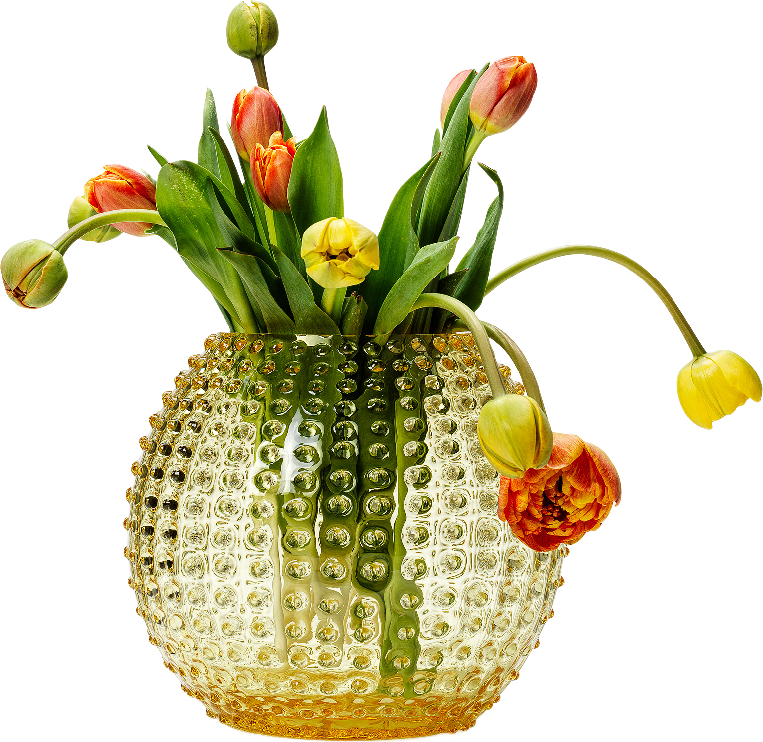 Cara Vase, Large, från In Flore, i färgen yellow.