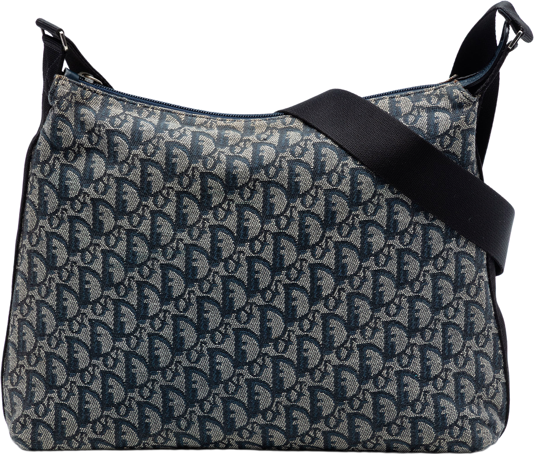 Dior Diorissimo Trotter Canvas Crossbody, från Luxclusif, i färgen navy.