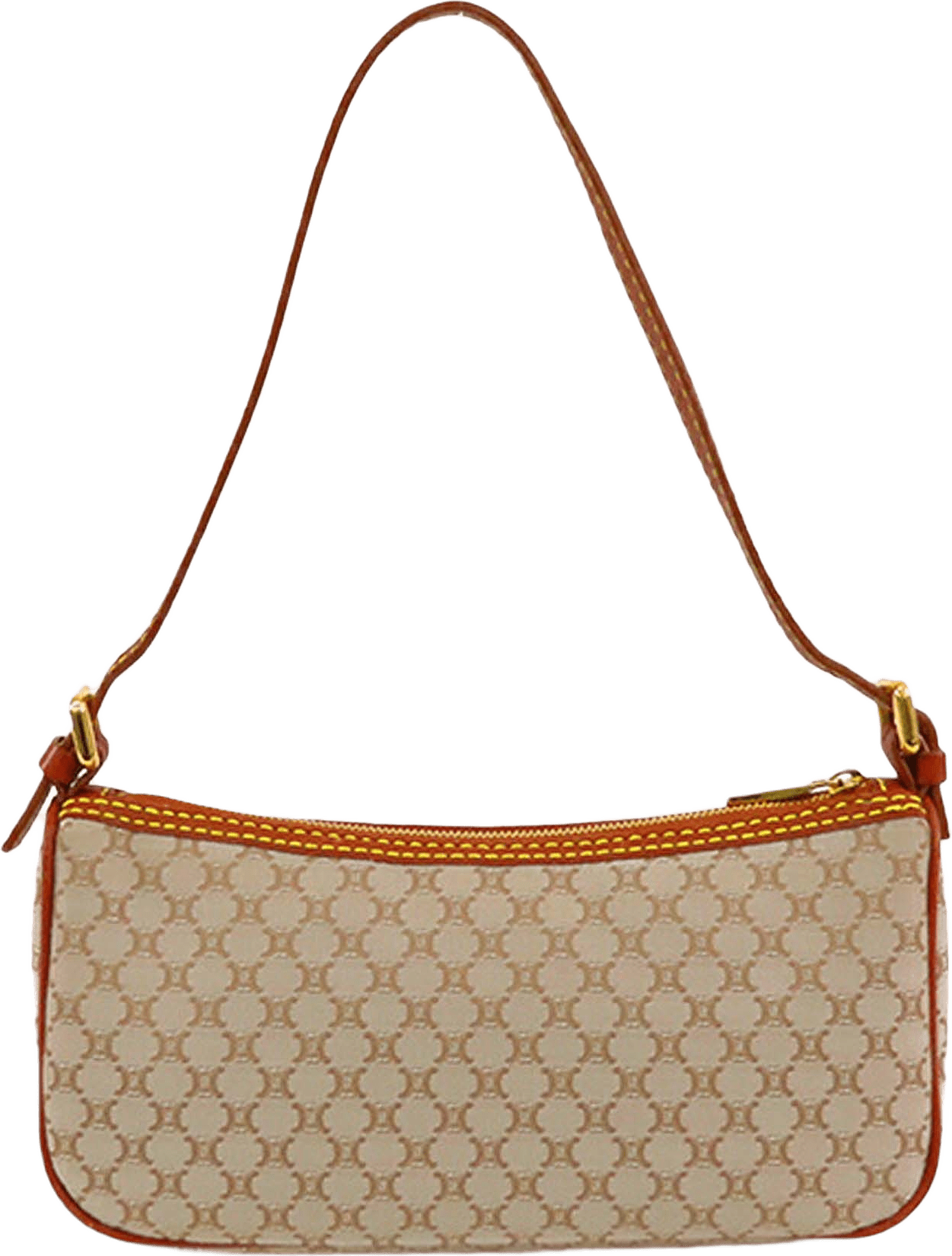Celine Macadam Canvas Shoulder Bag, från Luxclusif, i färgen beige.