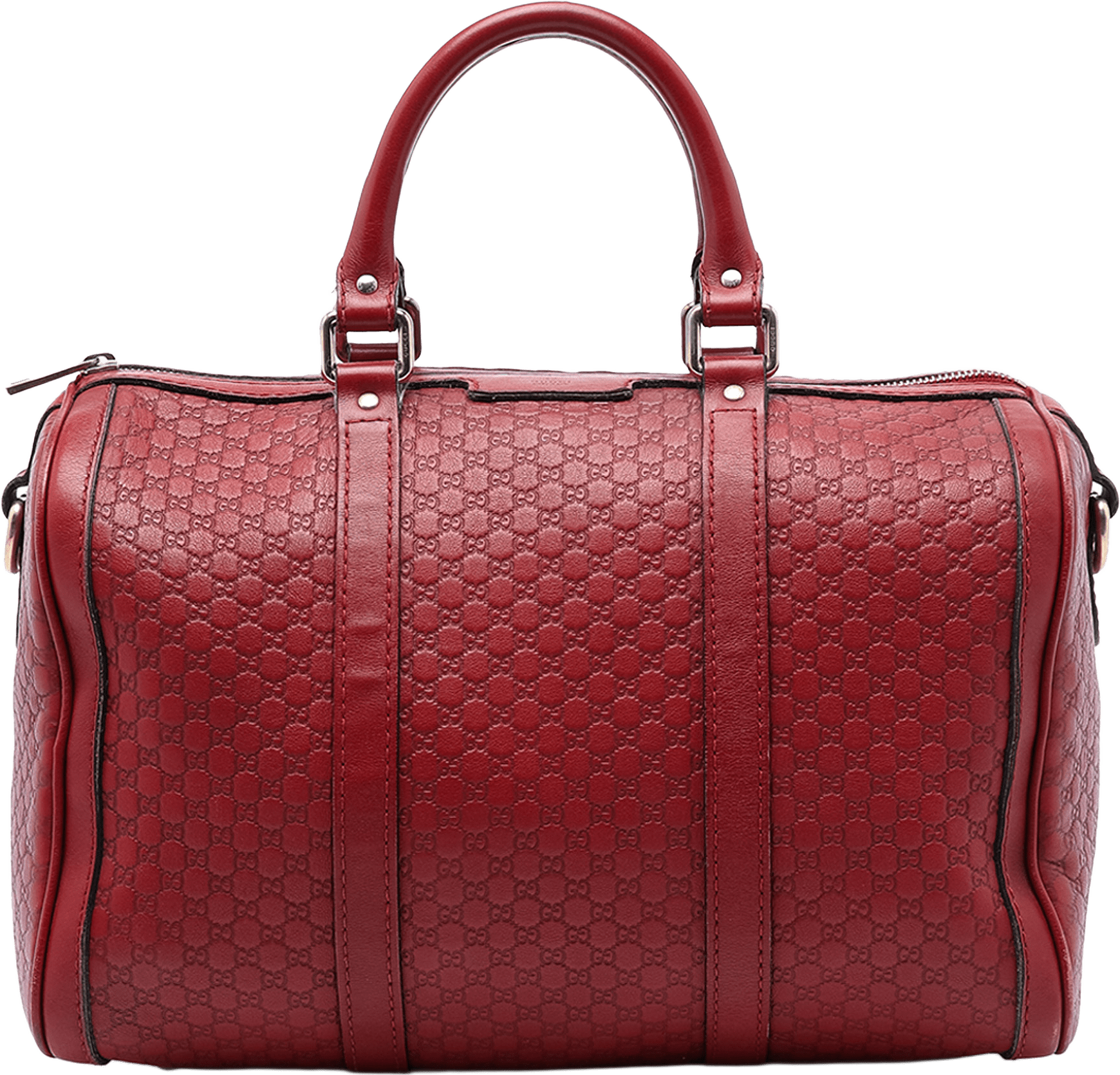 Gucci Microguccissima Joy Boston Bag, från Luxclusif, i färgen red.