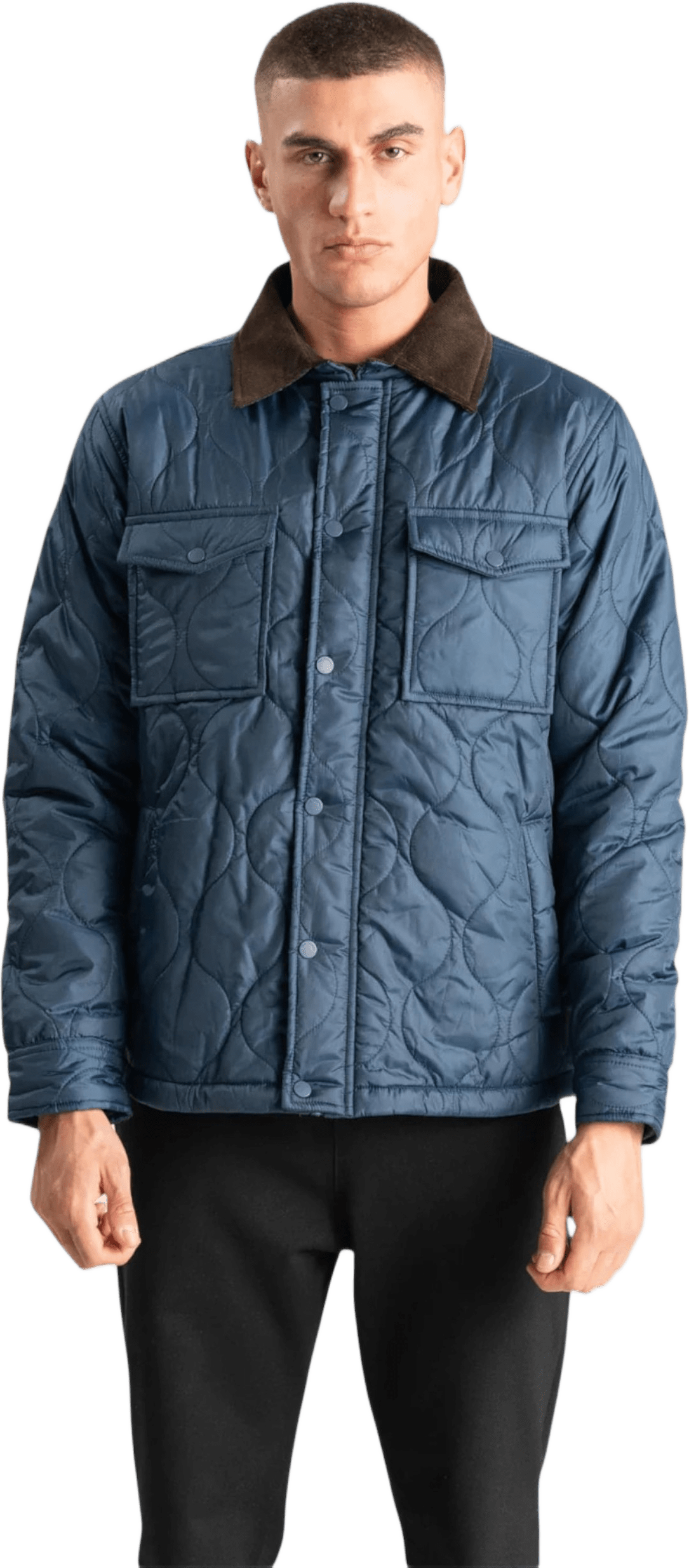 Quiltad Jacka, från TeeShoppen, i färgen marin.