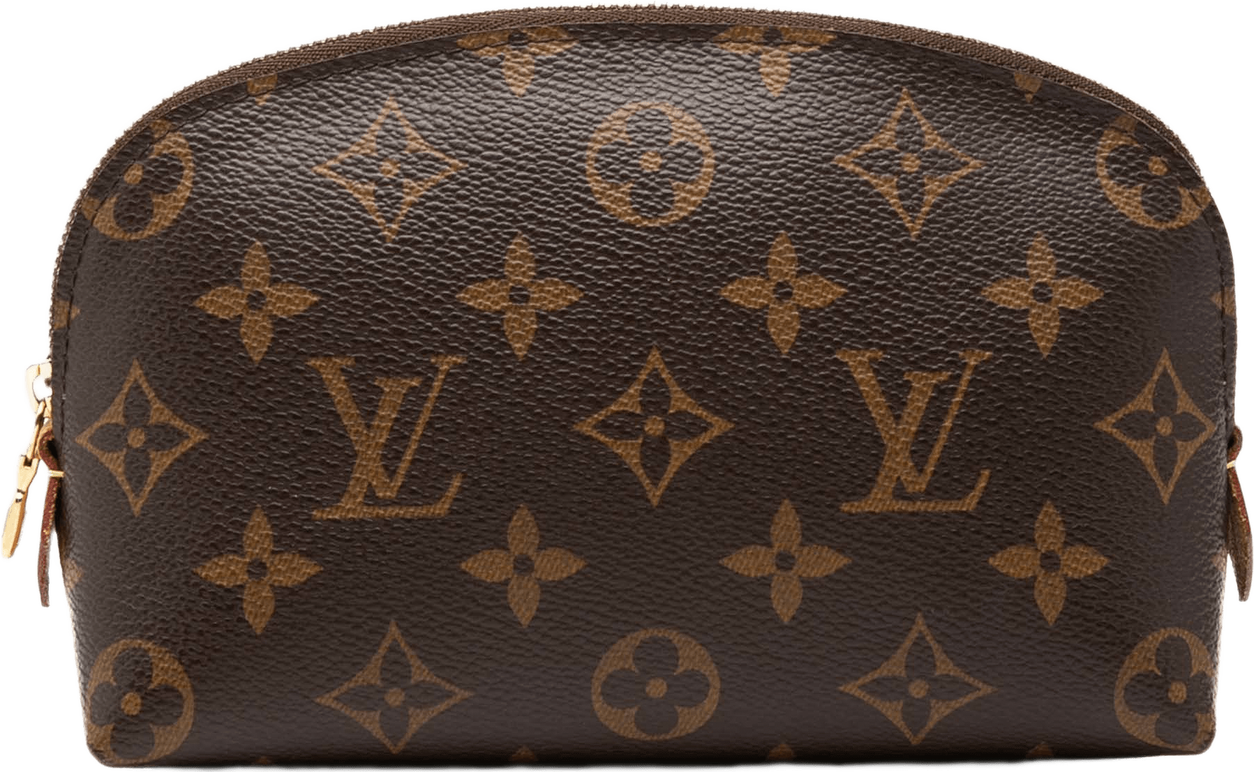Louis Vuitton Monogram Cosmetic Pouch Pm, från Luxclusif, i färgen brun.