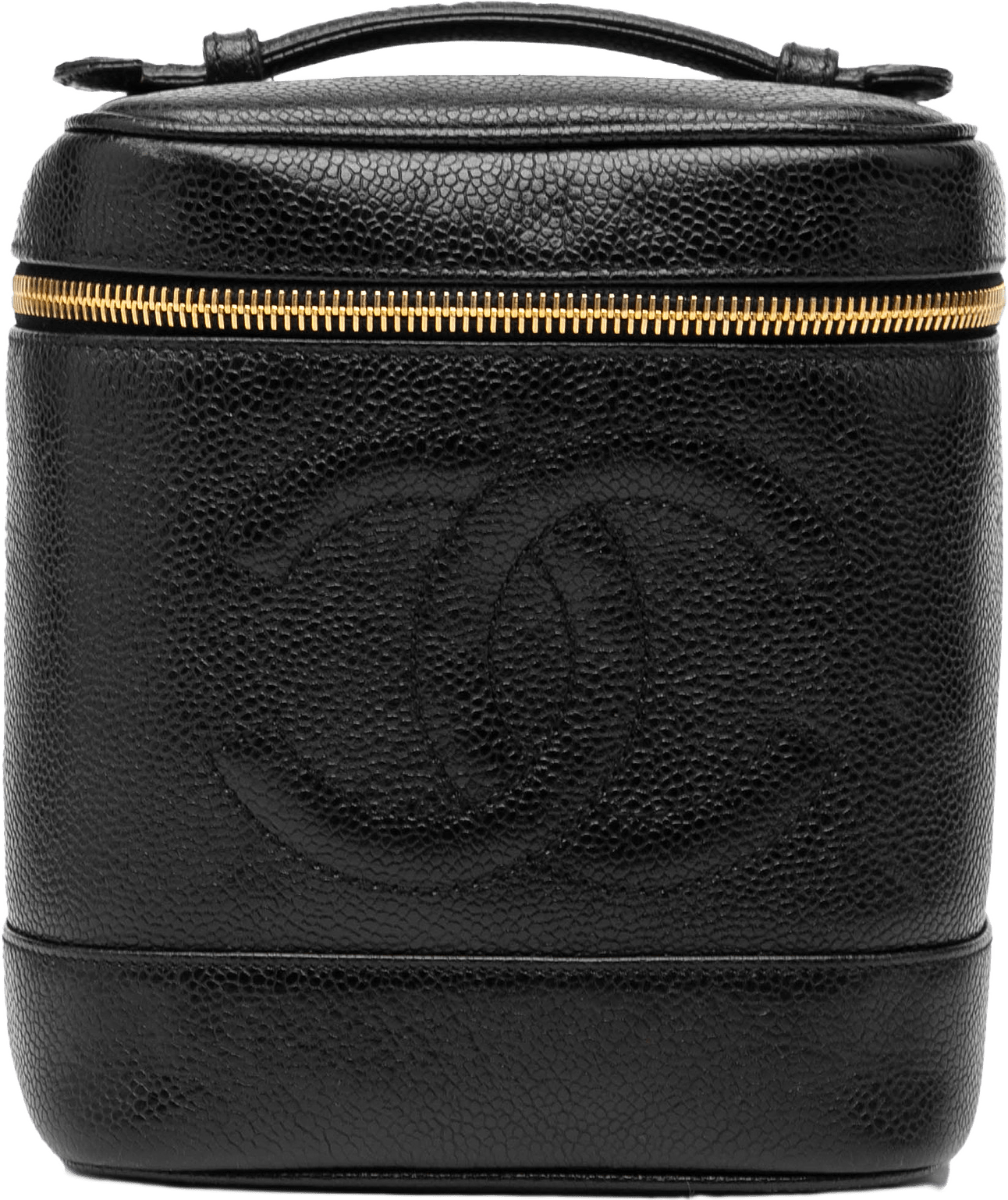 Chanel Cc Caviar Vanity Bag, från Luxclusif, i färgen black.