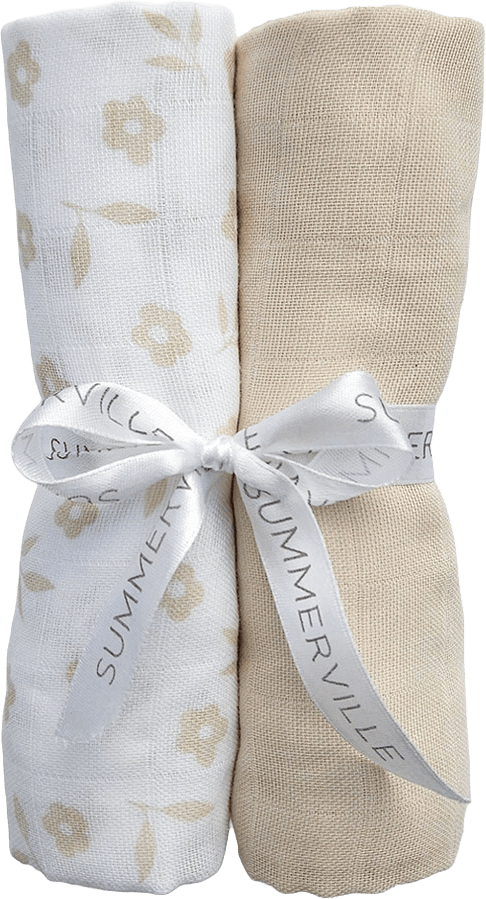 Muslinfiltar 2-pack Petal