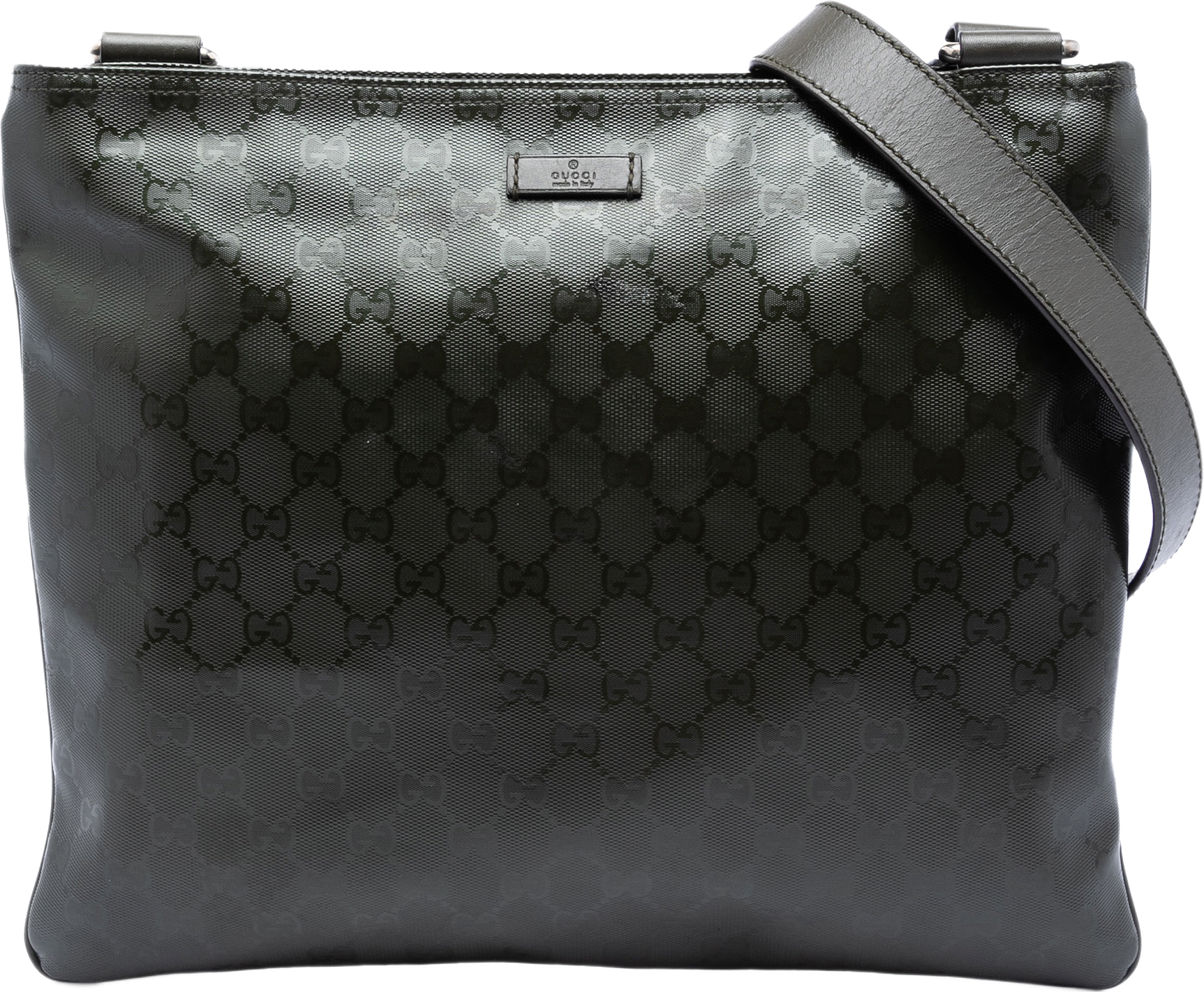 Gucci Gg Imprime Crossbody, från Luxclusif, i färgen khaki.
