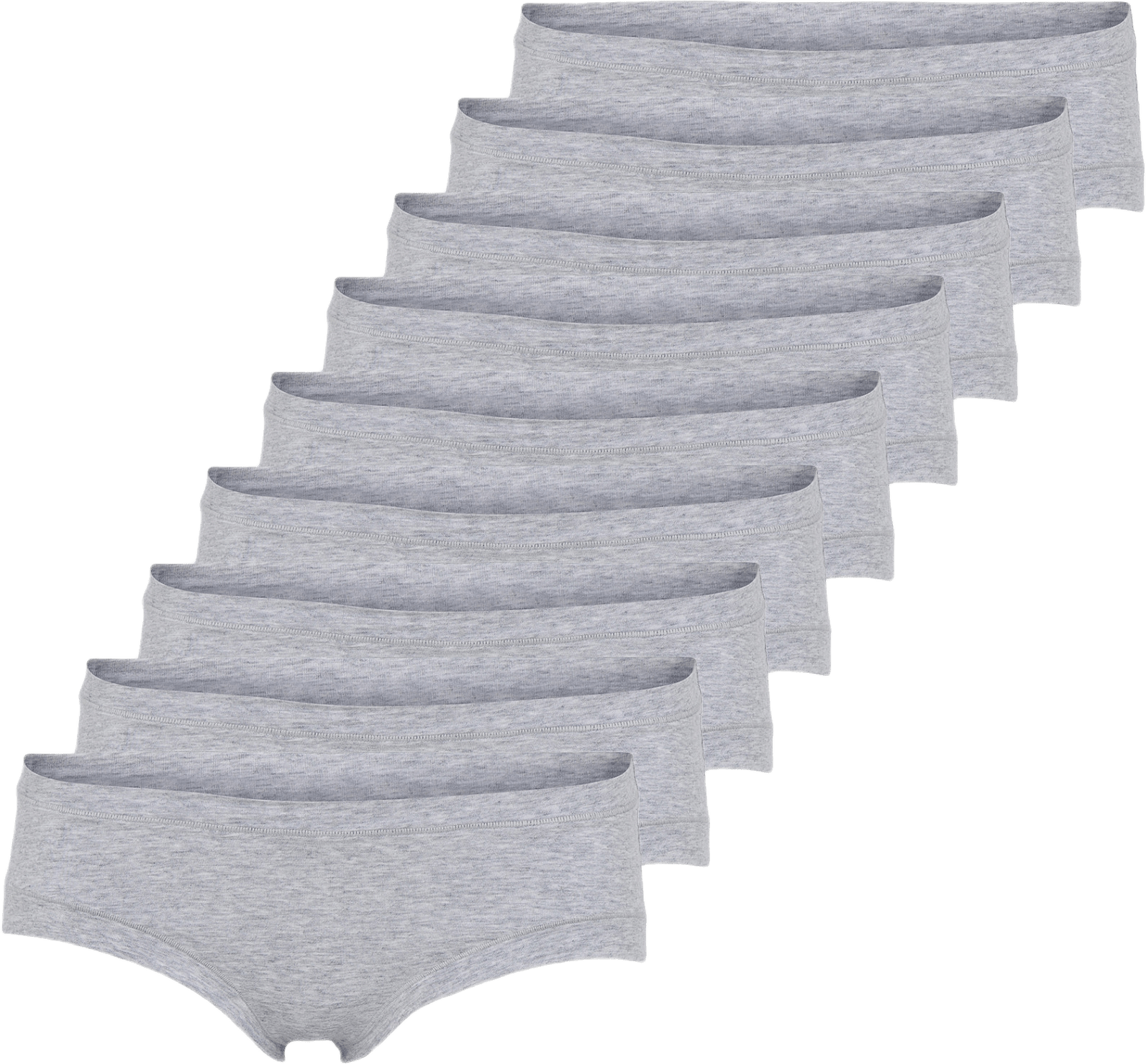 Bambu, Hipster Trosa, 9-pack, Vit, från JBS of Denmark, i färgen light grey melange.
