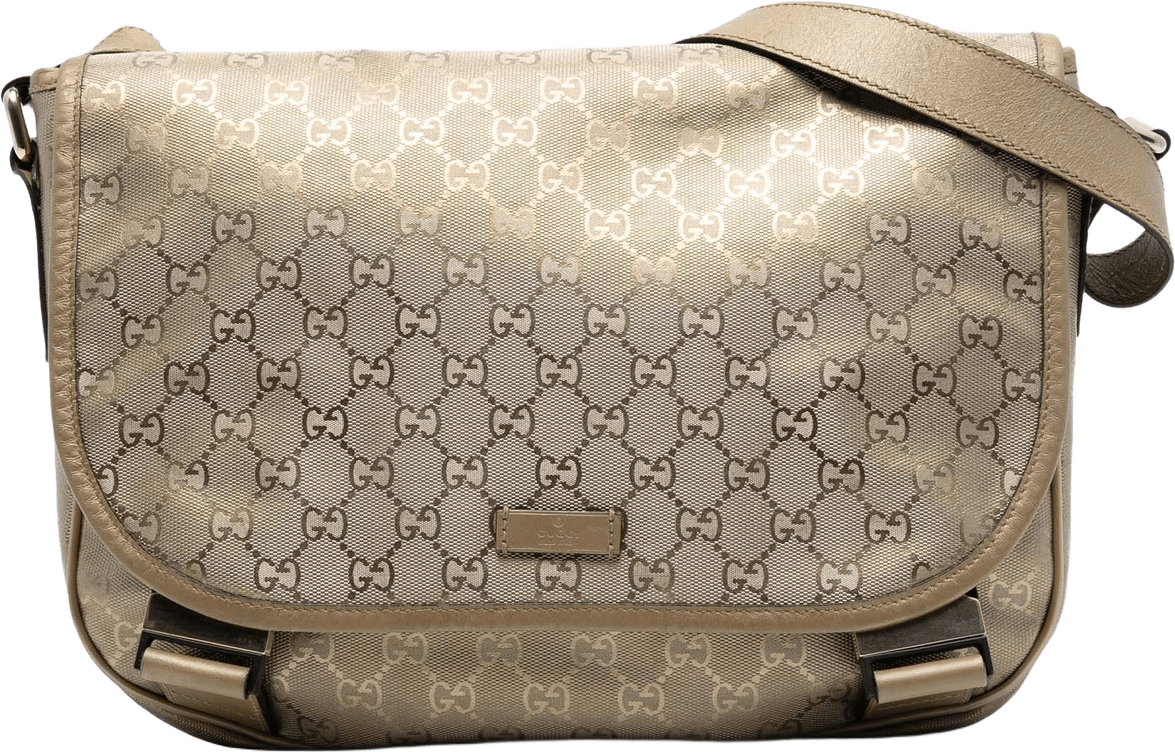 Gucci Gg Imprime Crossbody, från Luxclusif, i färgen gold.