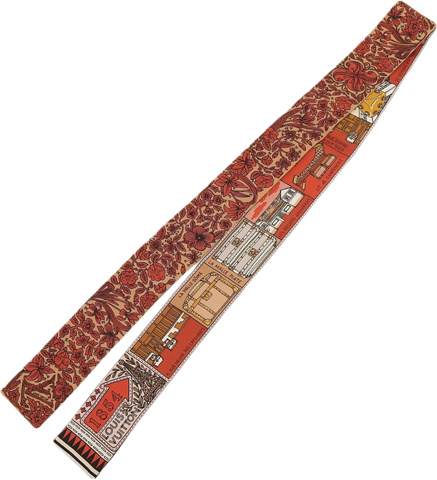 Louis Vuitton Jeu De Louis Bb Silk Scarf, från Luxclusif, i färgen brown.