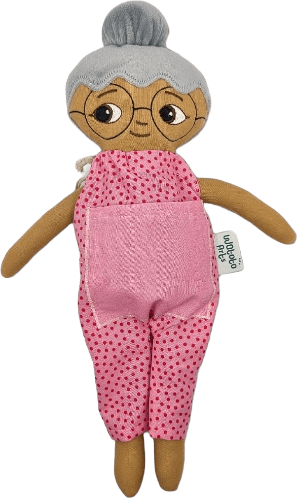 Watoto Arts Docka Farmor/Mormor, från Watoto Arts, i färgen Multicolour.