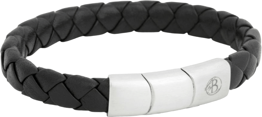 Leonard Leather Bracelet Brown, från by BILLGREN, i färgen svart.