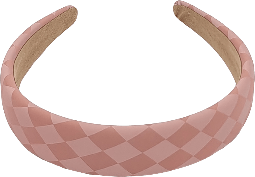 Diadem Med Diskret Rutmönster, från Complement, i färgen pink.