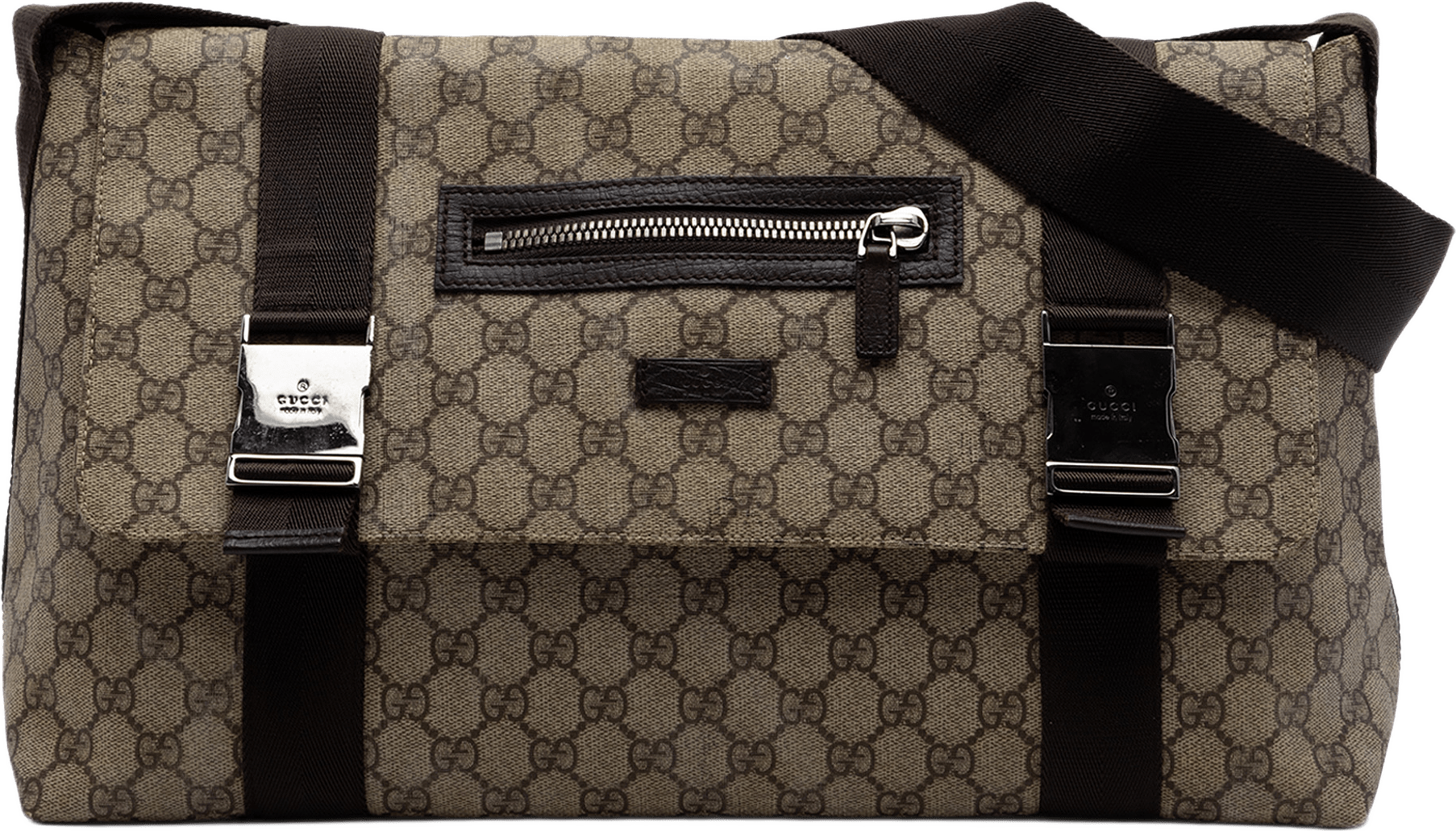 Gucci Gg Supreme Crossbody, från Luxclusif, i färgen beige.