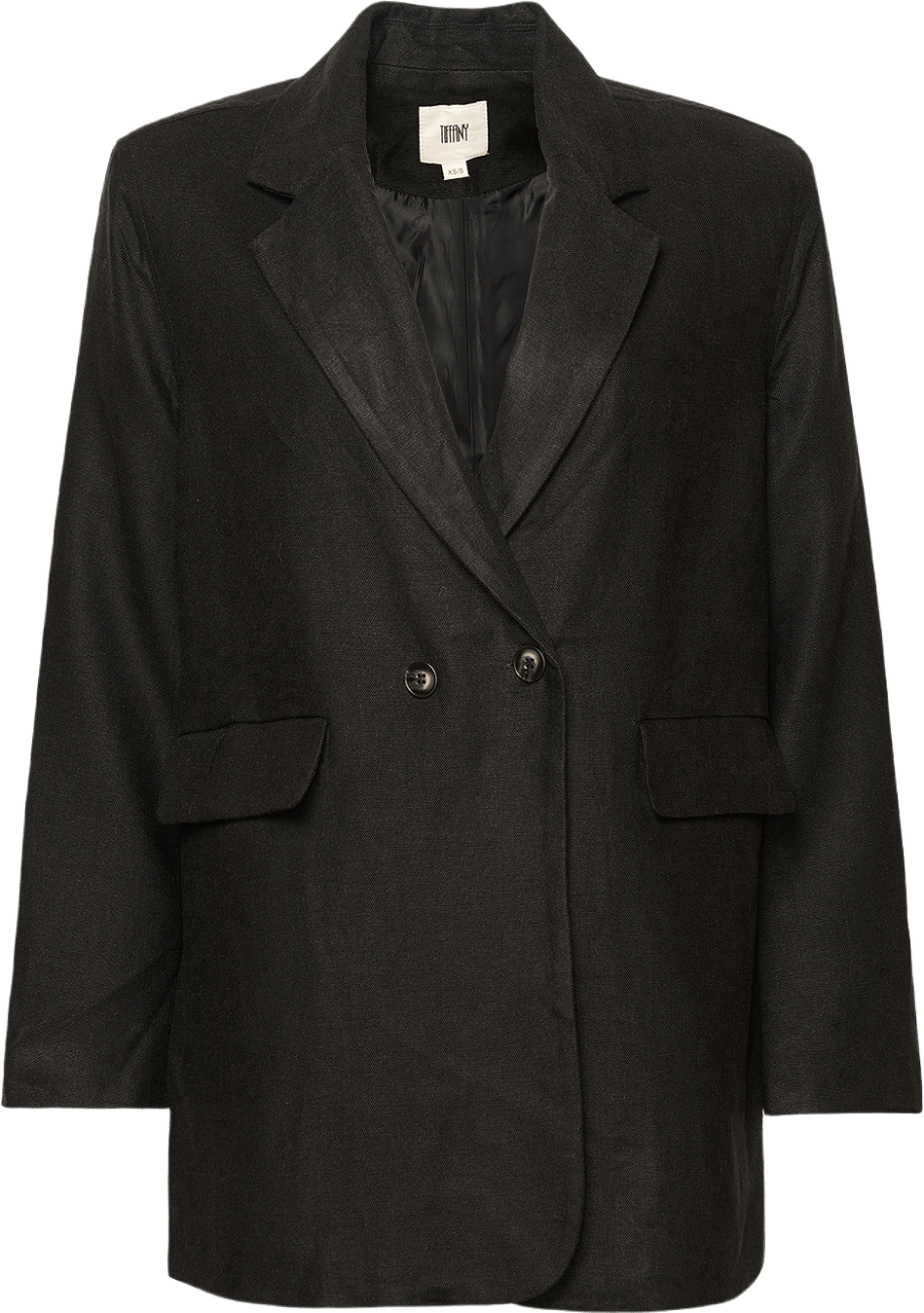 Nima, Blazer 1, Linen/viscose - Black