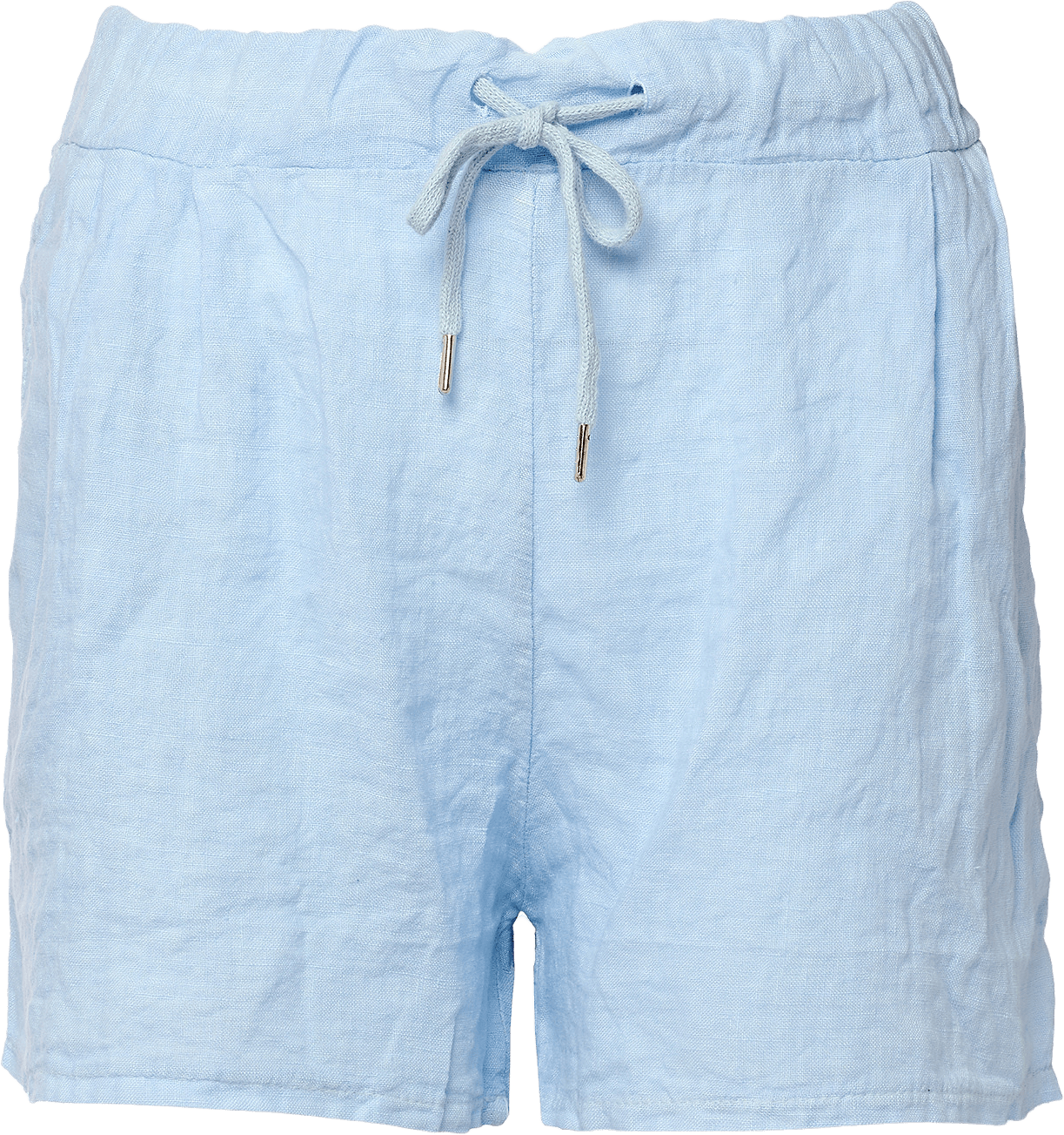 17691, Shorts, Linen - Light Blue