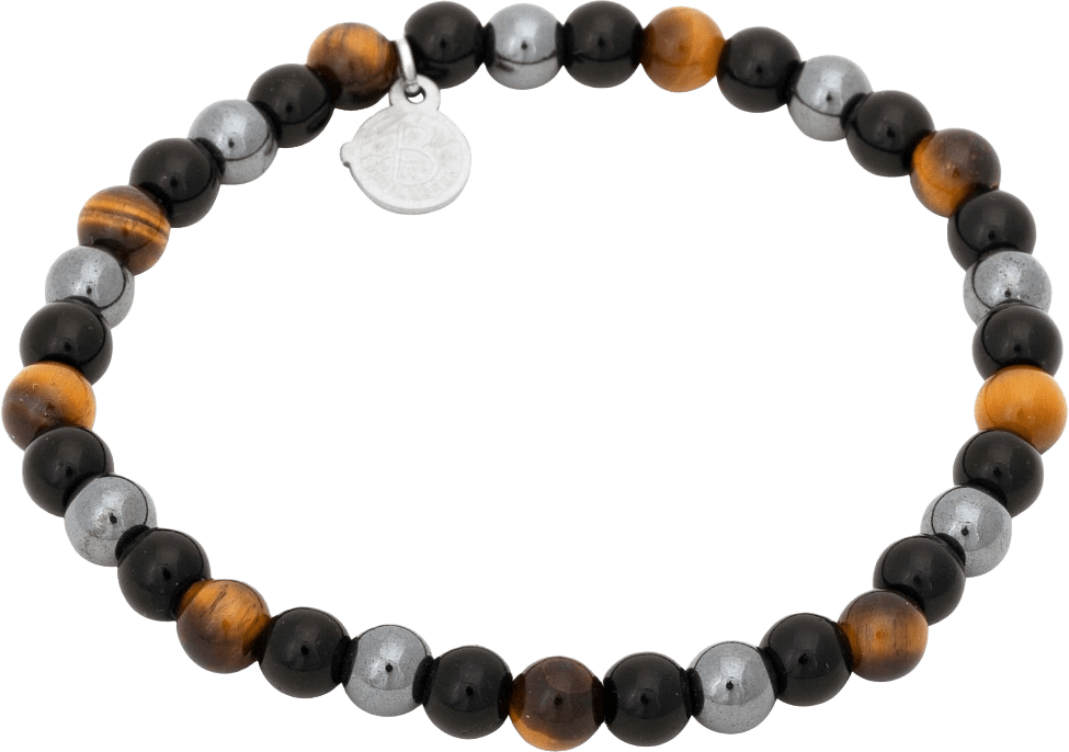 Brad | Beadsarmband, från by BILLGREN, i färgen brunt & svart.