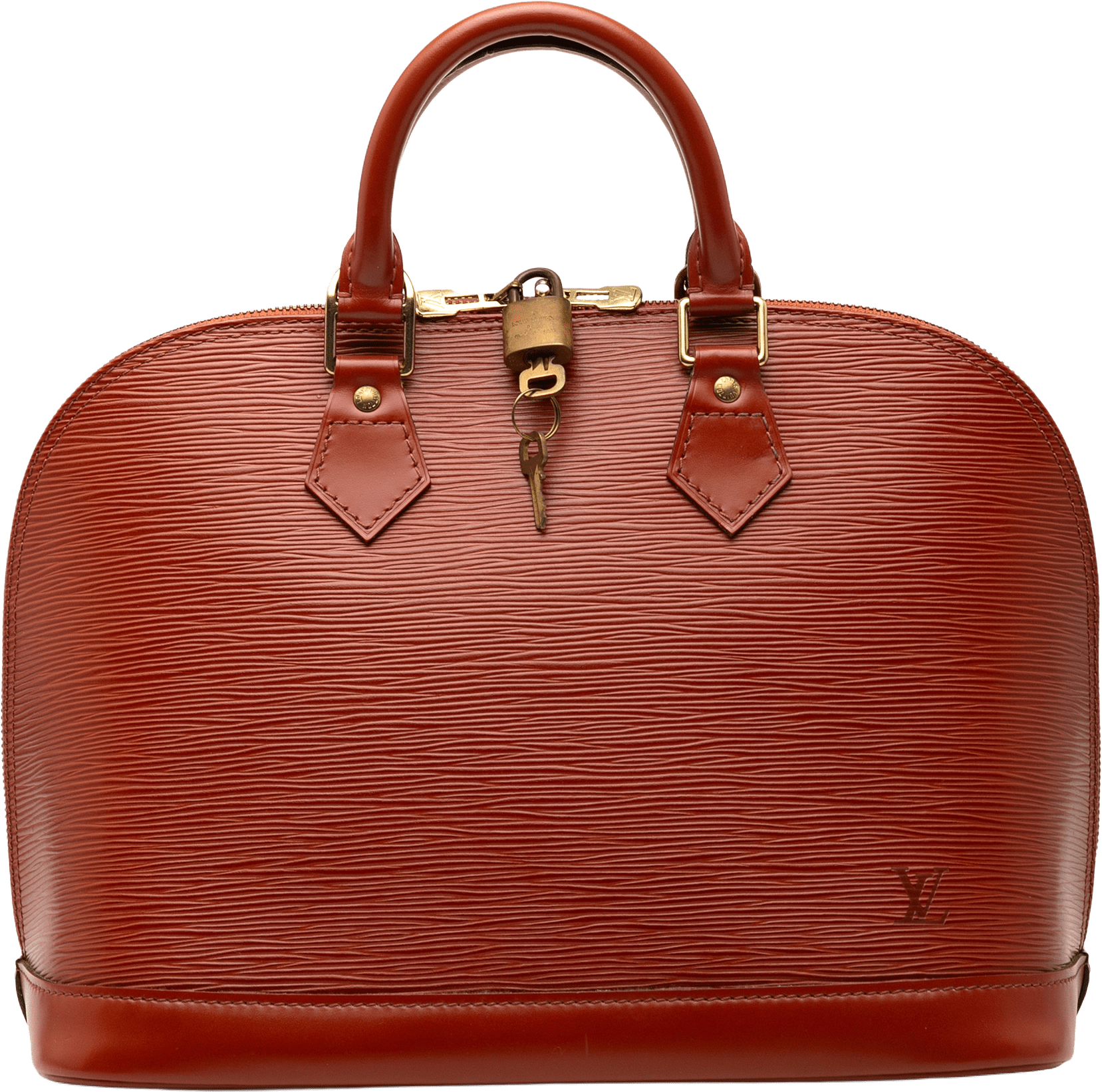 Louis Vuitton Epi Alma Pm, från Luxclusif, i färgen brown.